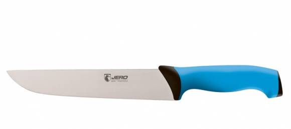 Нож кухонный разделочный TR 20 см Jero синяя рукоять (широкий) 3800TRB