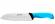 Нож кухонный Сантоку TR 18 см Jero синяя рукоять 4818TRB