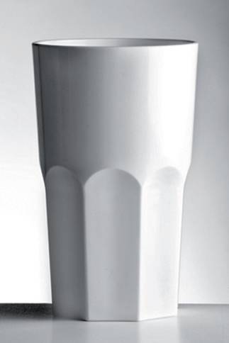 Стакан Graniti MAXI 1000мл Acrylic Nipco белый 180мм 191004 /36/