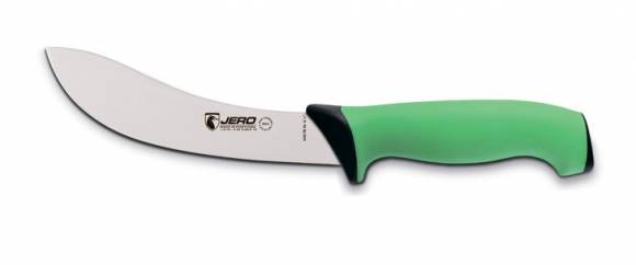 Нож шкуросъемный TR 16 см Jero зеленая рукоять 1415TRG
