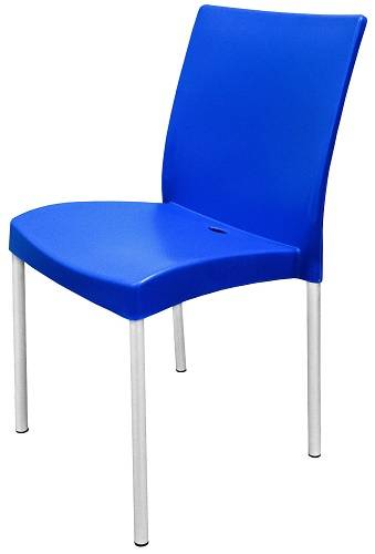 Стул алюминиевый 06113AM сиденье пластиковое синий