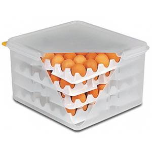 Контейнер 354х325мм APS для хранения яиц, 8лотков, с крышкой полиэтилен 82419  04012587