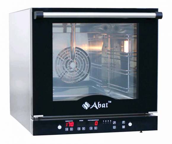 Конвекционная печь Абат КПП-4-1/2П, 4 уровня 1/2, камера нерж., программируемая, без противней