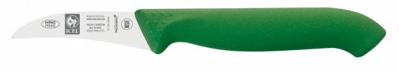 Нож для чистки овощей 60/170 мм. зеленый, изогнутый HoReCa Icel 28500.HR01000.060