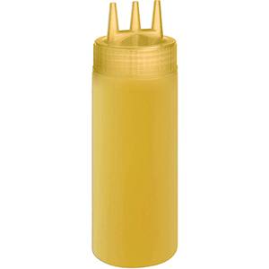 Бутылка для соуса пластиковая 690мл с тремя носиками ProHotel желт. JSP24/JD-JSP24