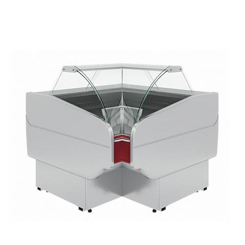 Витрина холодильная Полюс Atrium G120 VM-6 (внутренний угол, динамика) 3004
