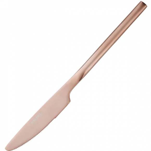 Нож столовый 220 мм Kunstwerk Sapporo S049-5r сталь нерж. ,роз. золото,матовый