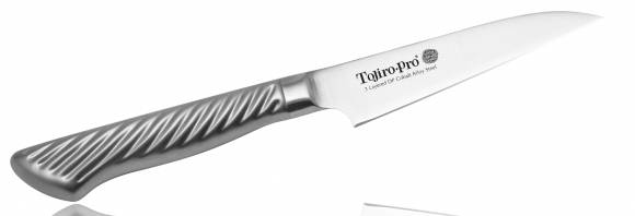 Нож разделочный Tojiro Pro 90мм сталь VG10 3 слоя, рукоять сталь #8000 F-844