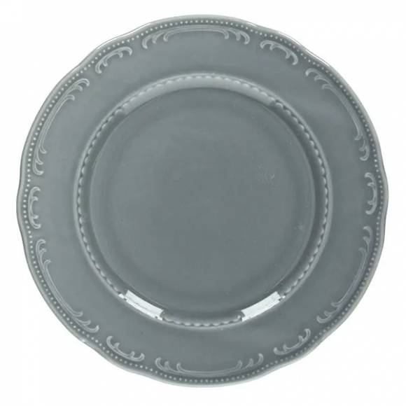 Блюдо «В.Виена Шарм» круглое фарфор D=310,H=27мм серый VW022310772