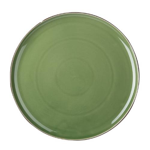 Тарелка «Сейдж»; фарфор; D=33см; зелен., бронз. «Кунстверк» HL374500
