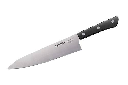 Нож кухонный Шеф 208мм Samura HARAKIRI корроз.-стокая сталь ABS пластик SHR-0085W/K
