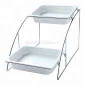 Подставка 2-ярусная для гастроемкостей GN1/2 (36х52,5х32,5см) P.L.-SUN. MWS12C  81200572 Подставка 2-ярусная для гастроемкостей GN1/2 (36х52,5х32,5см) P.L.-SUN. MWS12C  81200572