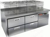 Стол холодильный HICOLD SN 22/TN LT SH   4 ящика 