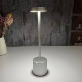 Лампа настольная беспроводная d=8 см. h=34 см. алюм., серебристая LED METAL MGline 75057 Лампа настольная беспроводная d=8 см. h=34 см. алюм., серебристая LED METAL MGline 75057