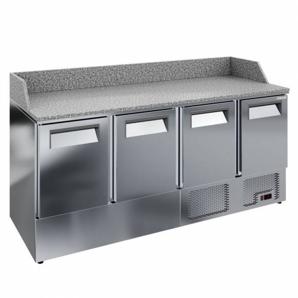 Стол холодильный Grande С Polair TMi4pizza-GС 4 двери столешница гранит