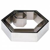 Форма кондитерская "Шестиугольник" 9х10см h 4см Maco CRHN6 Форма кондитерская "Шестиугольник" 9х10см h 4см Maco CRHN6