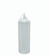 Бутылка для соуса пластиковая 1000мл белая MG 1743 /20/ Бутылка для соуса пластиковая 1000мл белая MG 1743 /20/