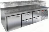 Стол холодильный HICOLD SN 122/TN LT SH   1 дверь 4 ящика