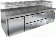 Стол холодильный HICOLD SN 122/TN LT SH   1 дверь 4 ящика Стол холодильный HICOLD SN 122/TN LT SH   1 дверь 4 ящика