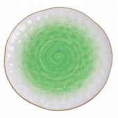 Тарелка круглая d=27 см, фарфор,зеленый цвет "The Sun" P.L. 170625 /4/ Тарелка круглая d=27 см, фарфор,зеленый цвет "The Sun" P.L. 170625 /4/