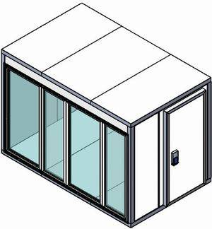 Камера холодильная со стеклопакетом Polair КХН- 8,81 2560х1960х2200 (глухая дверь по стороне 1960)