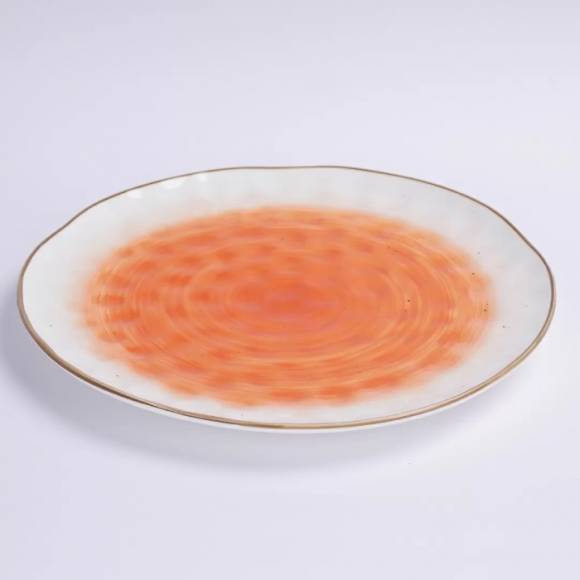 Тарелка круглая d=27 см, фарфор,оранжевый цвет "The Sun" P.L. 170624 /4/ Тарелка круглая d=27 см, фарфор,оранжевый цвет "The Sun" P.L. 170624 /4/