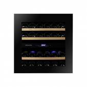 В Винный шкаф компрессорный встраиваемый DUNAVOX DAB-25.62DB.TO 2 температурные зоны