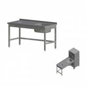 Стол для грязной посуды Kayman для п/м Tatra СПМ-123/1507 левый Стол для грязной посуды Kayman для п/м Tatra СПМ-123/1507 левый