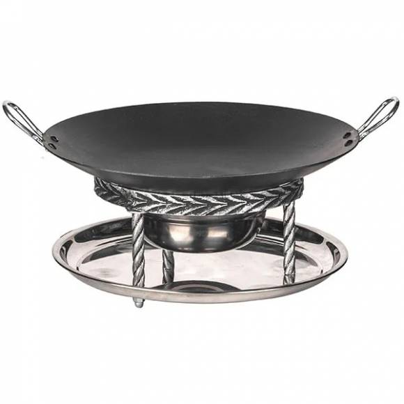 Набор для подачи Саджа без крышки 2 предмета сталь нерж.,тефлон D=34,H=23см серебрист CHS0034silver