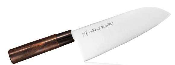 Нож Сантоку Tojiro ZEN 170мм сталь VG-10 3 слоя, рукоять дерево FD-567