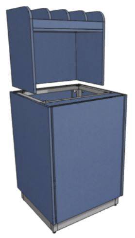 МОБ-Д-СП 600х800х1400 серия RD1 Каркас с обшивкой ЛДСП, дверь, полка для ст.приборов МОБ-Д-СП 600х800х1400 серия RD1 Каркас с обшивкой ЛДСП, дверь, полка для ст.приборов