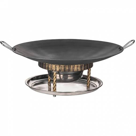 Набор для подачи Саджа без крышки 2 предмета сталь нерж.,тефлон D=34,H=23см золотой CH0043gold