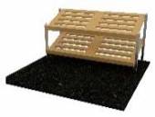 Стеллаж хлебный настольный 1625мм Stone Island Gastrolux, 2 полки Стеллаж хлебный настольный 1625мм Stone Island Gastrolux, 2 полки