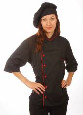 Куртка шеф-повара (диагональ) р-р 48 черная 00003 со187 Куртка шеф-повара (диагональ) р-р 48 черная 00003 со187