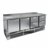 Стол холодильный Hicold GNE 1122/TN 2 двери 4 ящика (агрегат внизу) Стол холодильный Hicold GNE 1122/TN 2 двери 4 ящика (агрегат внизу)