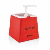 Диспенсер для соуса 225*210 мм. h=225 мм. 2,5 л. с дозатором (25 мл), п/п, красный GP 77195 Диспенсер для соуса 225*210 мм. h=225 мм. 2,5 л. с дозатором (25 мл), п/п, красный GP 77195