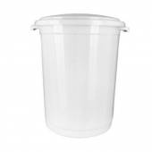 Бак с крышкой; полипроп.; 150л; D=72, L=78см; белый NS Б-150