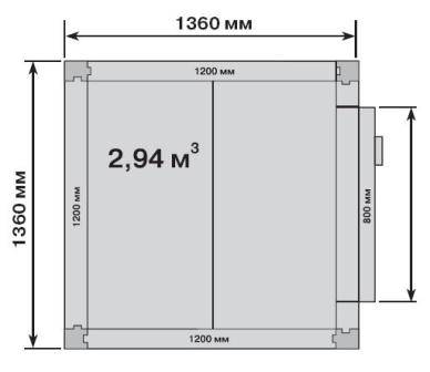 Камера холодильная Polair КХН- 2,94 1360х1360х2200 складская «уголки в комплект не входят» Камера холодильная Polair КХН- 2,94 1360х1360х2200 складская «уголки в комплект не входят»