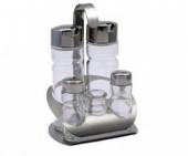 Набор для специй 4 пр.+ стаканчик для зубочисток Спайс (масло/уксус 160мл, соль/перец 35мл) Набор для специй 4 пр.+ стаканчик для зубочисток Спайс (масло/уксус 160мл, соль/перец 35мл)