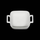 Соусник-сковорода 450мл 130х130мм квадрат с двумя ручками Corone Cottura фарфор LQ-QK15090B фк67