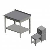 Стол для чистой посуды Kayman для п/м Tatra СПМ-122/0907 левый Стол для чистой посуды Kayman для п/м Tatra СПМ-122/0907 левый