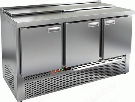 Стол холодильный для салатов (саладетта) Hicold SLE1-111SN (1/3) агрегат внизу