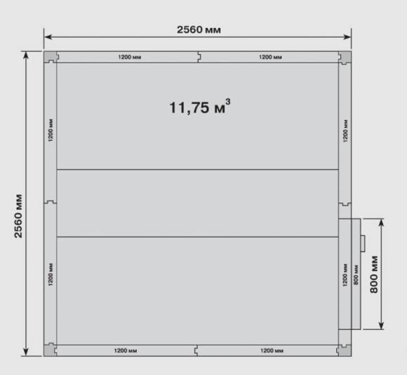 Камера холодильная Polair КХН-11,75 2560х2560х2200 складская «уголки в комплект не входят» Камера холодильная Polair КХН-11,75 2560х2560х2200 складская «уголки в комплект не входят»