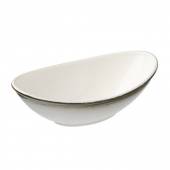 Салатник овальный «Айсио»; фарфор; H=81, L=242, B=146мм; белый, серый T8600988 Салатник овальный «Айсио»; фарфор; H=81, L=242, B=146мм; белый, серый T8600988