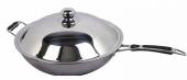 Сковорода WOK 360мм нерж с крышкой HURAKAN HKN-WP1 158860 Сковорода WOK 360мм нерж с крышкой HURAKAN HKN-WP1 158860