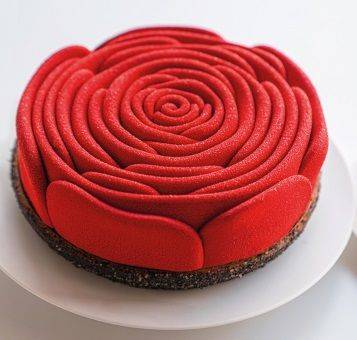 Форма силиконовая PAVOCAKE для торта 3D "Rose" d180мм h45мм, 960мл, Pavoni KE080