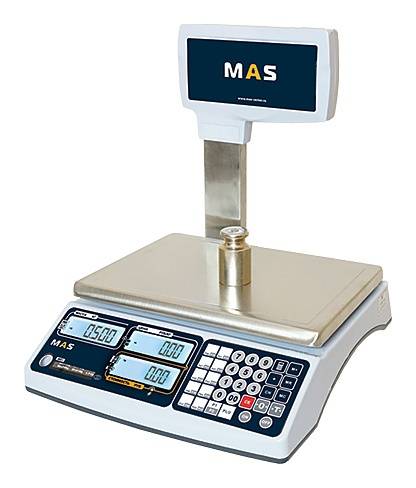 Весы электронные торговые Master MAS MR1-30P со стойкой