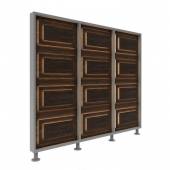 Перегородка 3-х секционная стандарт Pafos (Пафос) с подсветкой 1900х150х2025 мм Перегородка 3-х секционная стандарт Pafos (Пафос) с подсветкой 1900х150х2025 мм