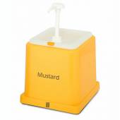 Диспенсер для соусов,"Горчица" 2 литра, желтый,пластик KAPP 46010025 Диспенсер для соусов,"Горчица" 2 литра, желтый,пластик KAPP 46010025