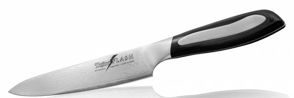 Нож универсальный Tojiro Flash 150мм сталь VG10 63 слоя, рукоять микарта FF-UT150